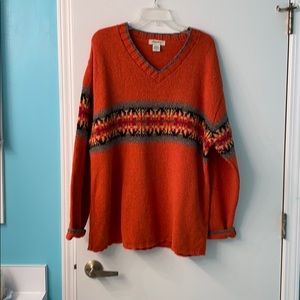 Orange oversized Sweater